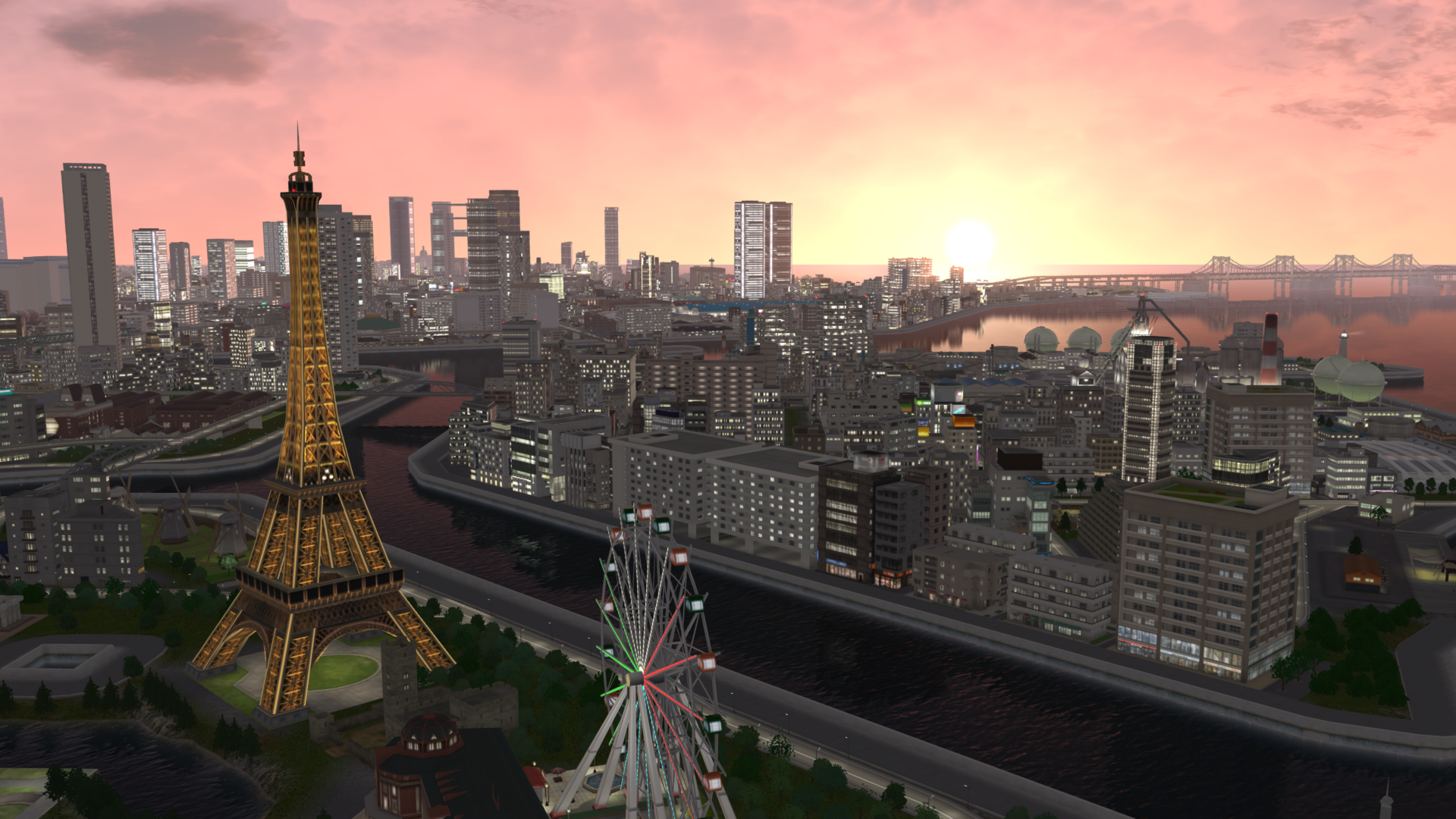 ゲーム画面_夕焼け